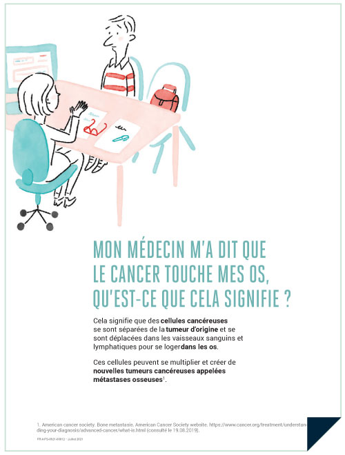 Un patient qui demande à un médecin ce que signifie le cancer affectant les os.