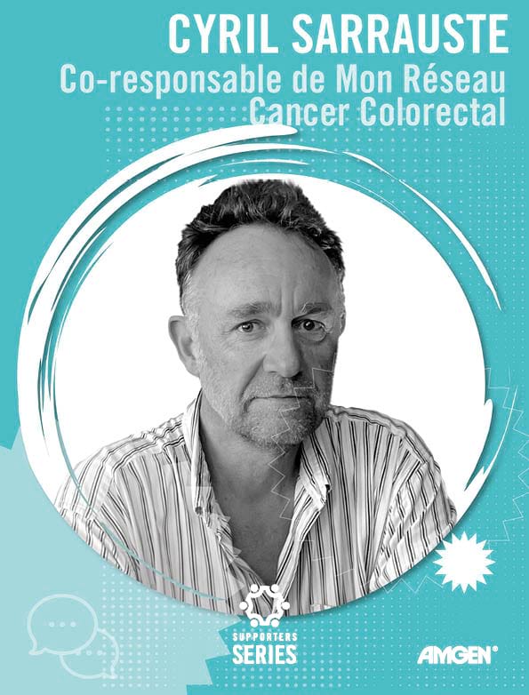 Podcast de CYRIL SARRAUSTE co-responsable de Mon réseau de cancer colorectal sur le patient expert